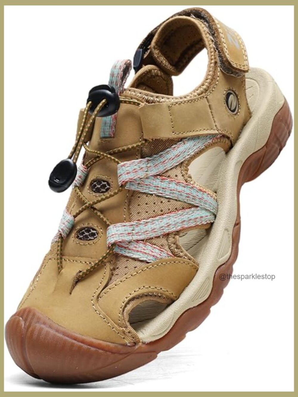 Closed Toe Hiking Sandals with Adjustable Straps Outdoor Water Shoes